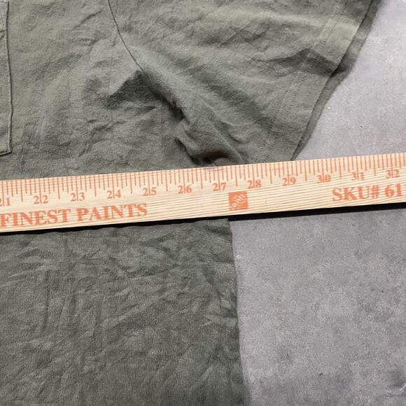 Wrangler Workwear Shirt Mens 3XL Tall Green Pocket T-Shirt Short Sleeve Casual - Picture 3 of 6